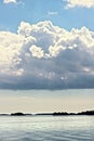 Clouds over a lake in Scandinavia