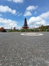 Lake Bedugul temple view Royalty Free Stock Photo