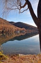 Lake Benmore in Autumn, Otago, New Zealand Royalty Free Stock Photo