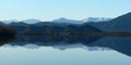 Lake Benmore mirroring, South Island, New Zealand