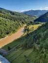 Lake Bicaz in Romania Royalty Free Stock Photo