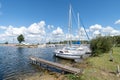 The lake of Biscarrosse in France