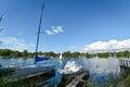 The lake of Biscarrosse in the department of Landes, France