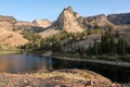 Lake Blanche surrounded by rocks and greenery under the sunlight in Utah, the US Royalty Free Stock Photo