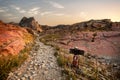 Lake Blanche and trail outside Salt Lake City, Utah, a popular trail near Salt Lake City Royalty Free Stock Photo