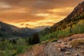 Lake Blanche and trail outside Salt Lake City, Utah Royalty Free Stock Photo