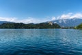 Lake Bled and Bled Castl Royalty Free Stock Photo