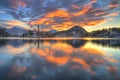 Lake Bled, The Church of the Assumption of the Virgin Mary, Bled Island, Slovenia - sunrise