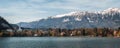 Lake Bled Cityscape Panorama Royalty Free Stock Photo