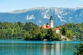 Lake Bled and Church of the Mother of God on the Lake - Slovenia