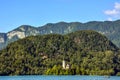 A Bright Summer Day in Bled, Slovenia Royalty Free Stock Photo