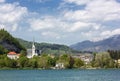 Lake Bled and Saint Martin Church Royalty Free Stock Photo