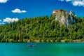 Lake Bled in Slovenia. Picturesque summer landscape