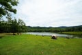 Lake with blue Royalty Free Stock Photo