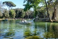 Lake and boat in Rome