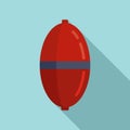 Lake bobber icon, flat style Royalty Free Stock Photo