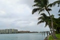 Boca Raton sky line in Florida winter Royalty Free Stock Photo