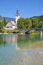 Lake Bohinj,Julian Alps,Slovenia Royalty Free Stock Photo