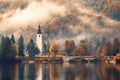 Lake Bohinj In National Park Triglav, Slovenia Royalty Free Stock Photo