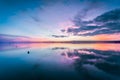 Lake Bolsena at sunset.