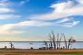 Lake Bonney at sunset time