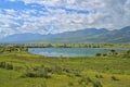 Lake in the border area of Kakavia