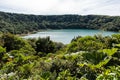 Lake Botos at vulcano Poas in Costa Rica Royalty Free Stock Photo