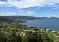 Lake Bracciano panoramic view Royalty Free Stock Photo