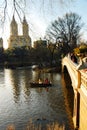 Lake and Bridge, Central Park Royalty Free Stock Photo