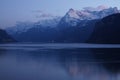 Lake Brunnen Switzerland in blue mood