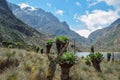 Lake Bujuku in the Rwenzori Mountains, Uganda