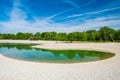 Lake Bundek in park in Zagreb, Croatia Royalty Free Stock Photo