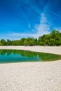 Lake Bundek in park in Zagreb, Croatia Royalty Free Stock Photo