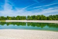 Lake Bundek in park in Zagreb, Croatia Royalty Free Stock Photo