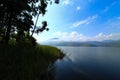 Lake bunyonyi, nice blue sky Royalty Free Stock Photo