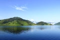 Lake bunyonyi, nice blue sky