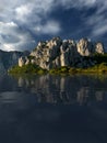 The lake of calmness Royalty Free Stock Photo