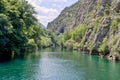 Lake in Canyon Matka, Macedonia Royalty Free Stock Photo