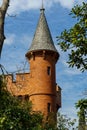 Lake castle in the Parc de Can Solei i Ca l'ArnÃÂºs, Badalona, Barcelona, Spain Royalty Free Stock Photo