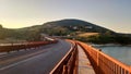 Bridge of Lake Castreccioni, Cingoli, Macerata, Italy.