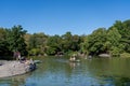 The Lake in Central Park in New York City Royalty Free Stock Photo