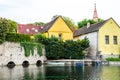 Lake in centre of Tapolca town. Tapolca is a small town in Hungary, close to Lake Balaton. Royalty Free Stock Photo