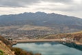 Lake Charvak or Chorvoq is a water reservoir in Chimgan region, Tian Shan or Tengri Tagh mountain range near Taskent