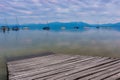 Lake Chiemsee at dusk Royalty Free Stock Photo