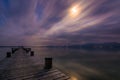 Lake Chiemsee at dusk Royalty Free Stock Photo