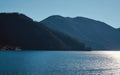 Lake ChÃÂ«zenji with mountains, Nikko Tochigi, Japan Winter landscape