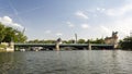 Lake in City Park Varosliget - Public Park in Budapest close to the city centre. City Park was the main venue of the