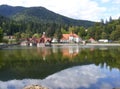 Lake Ciucas in Tusnad, Harghita, Romania. Royalty Free Stock Photo