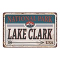 Lake Clarke Shores , Florida, road sign green vector illustration, road table, USA city