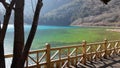 Lake with clear crisp water